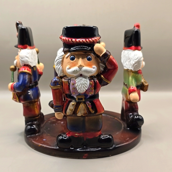 Yankee Candle Co. Nutcracker Candle Ceramic Holder Colorful Christmas Exclusive - Picture 2 of 6